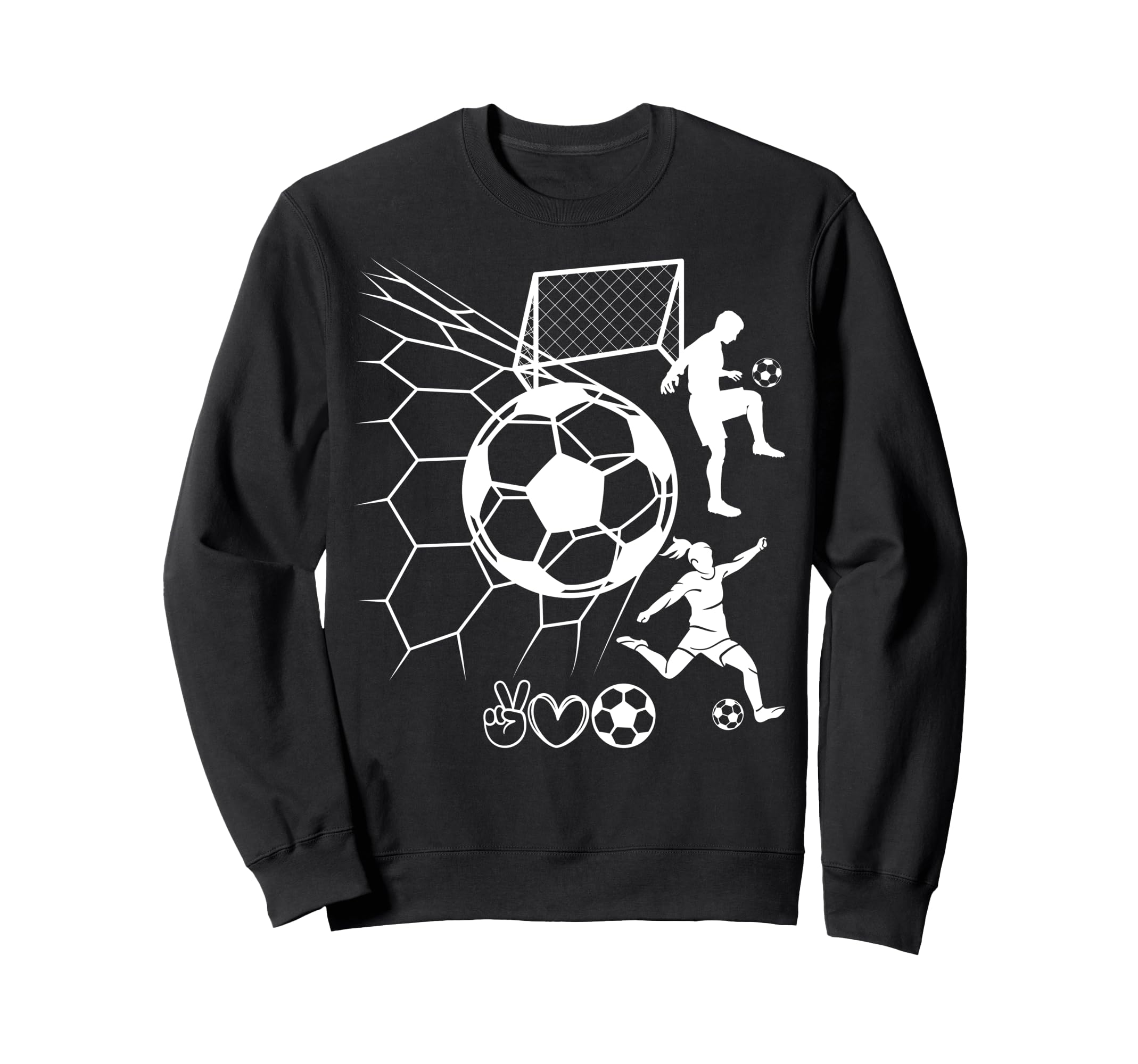 I Love Soccer Real Football Sport Sweatshirt - Custom Art Print Unisex