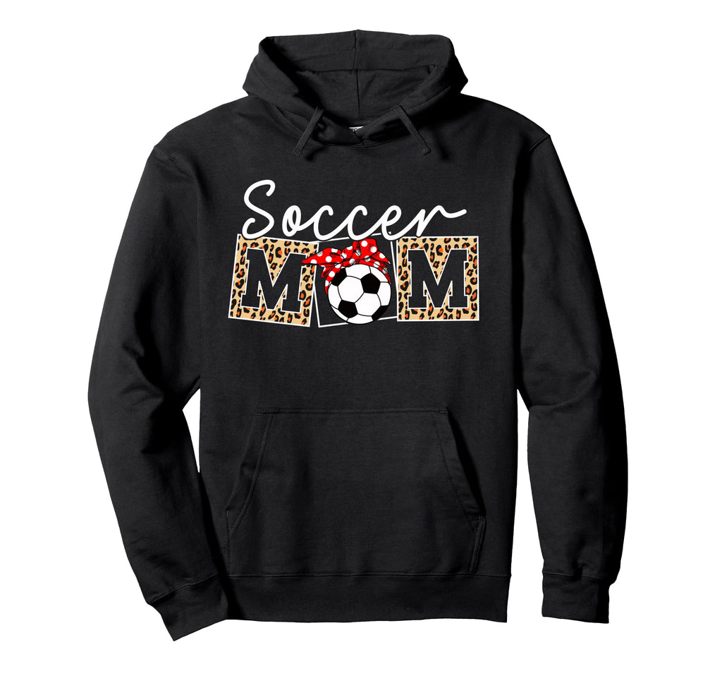 Leopard Soccer Mom Life Game Day Hoodie - Casual Everyday Wear Men Women