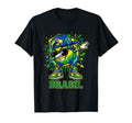 Brasil Dabbing Soccer Ball T-Shirt - Fun Novelty Design for Adults