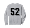 Number 52 Backside 80S 90S Team Sweatshirt - Streetwear Style Men Women