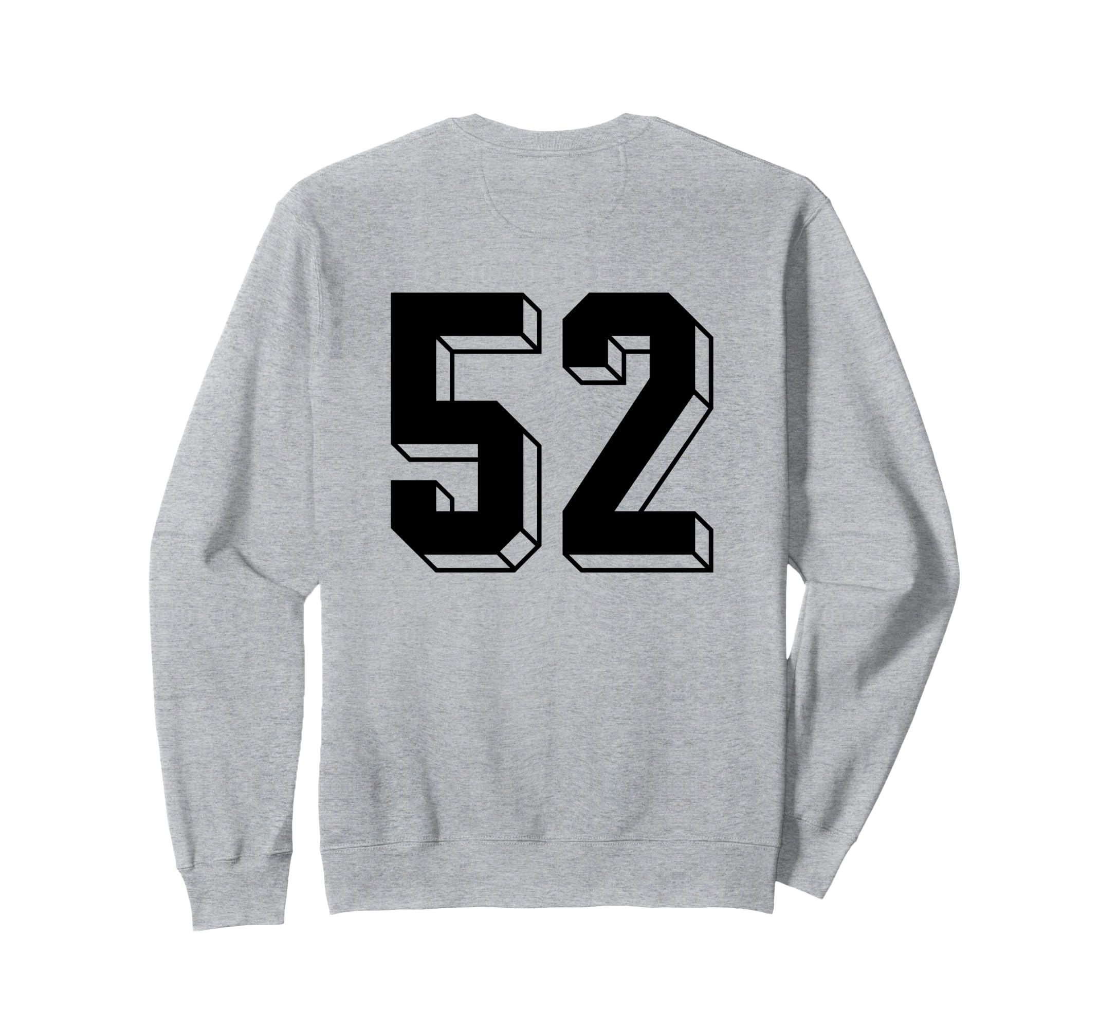 Number 52 Backside 80S 90S Team Sweatshirt - Streetwear Style Men Women