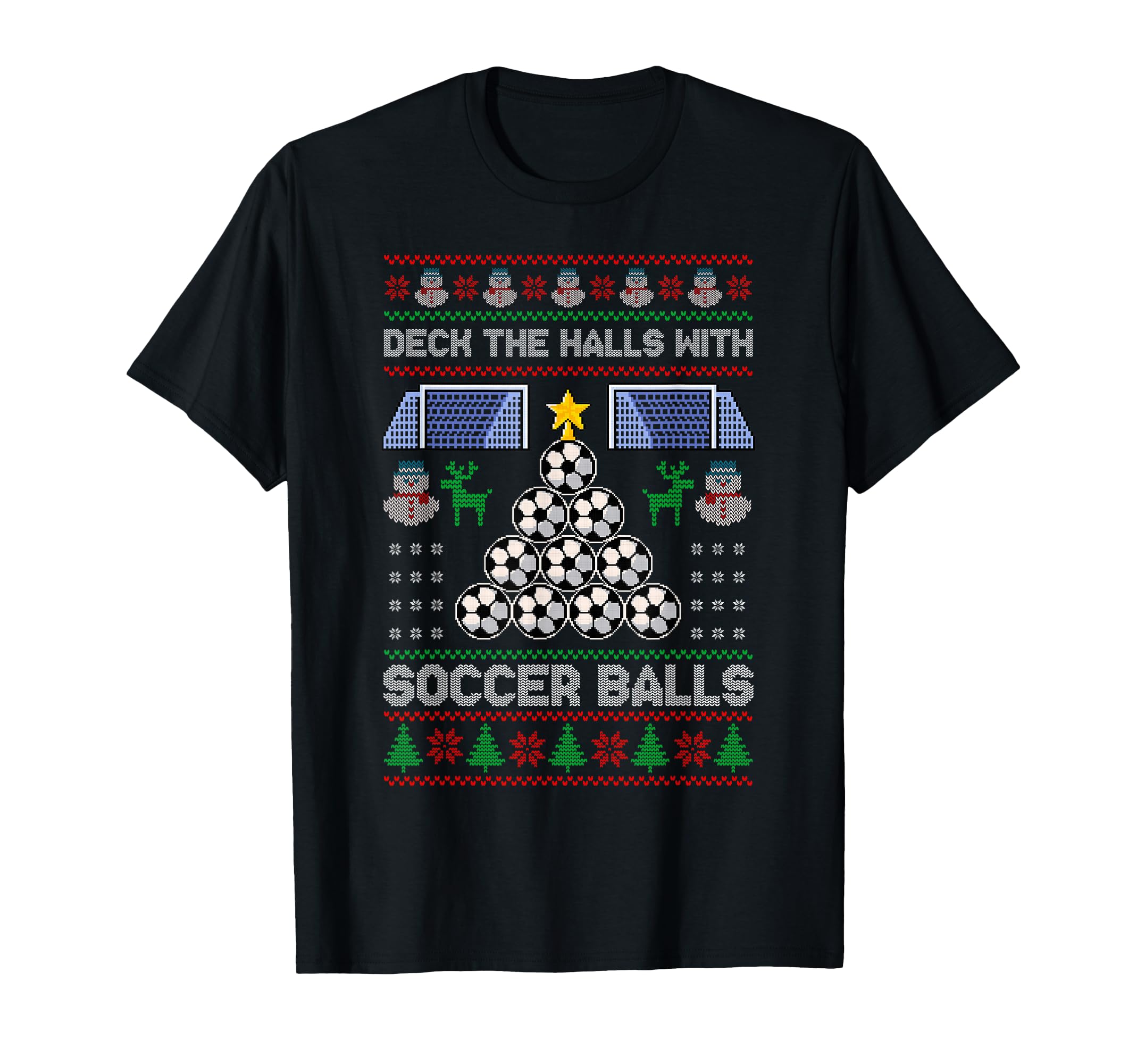 Deck Hall Soccer Balls Ugly Soccer T-Shirt - Streetwear Style Men Women