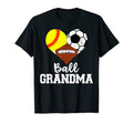 Ball Grandma Funny Softball Soccer T-Shirt - Minimalist Print for Adults