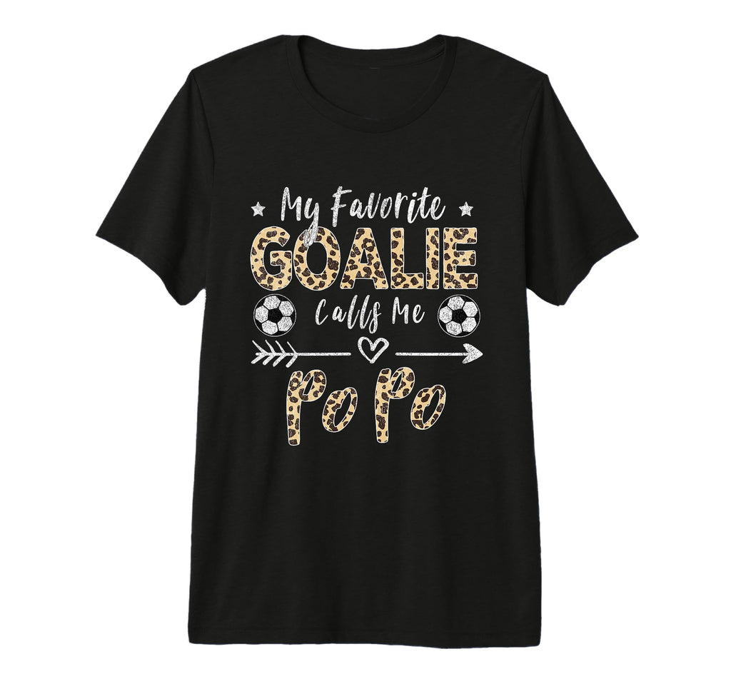 My Favorite Goalie Calls Me Popo T-Shirt - Fun Novelty Design for Adults