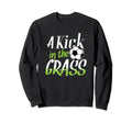 Soccer Goal Kick Kick Grass Sweatshirt - Novelty Apparel Men Women
