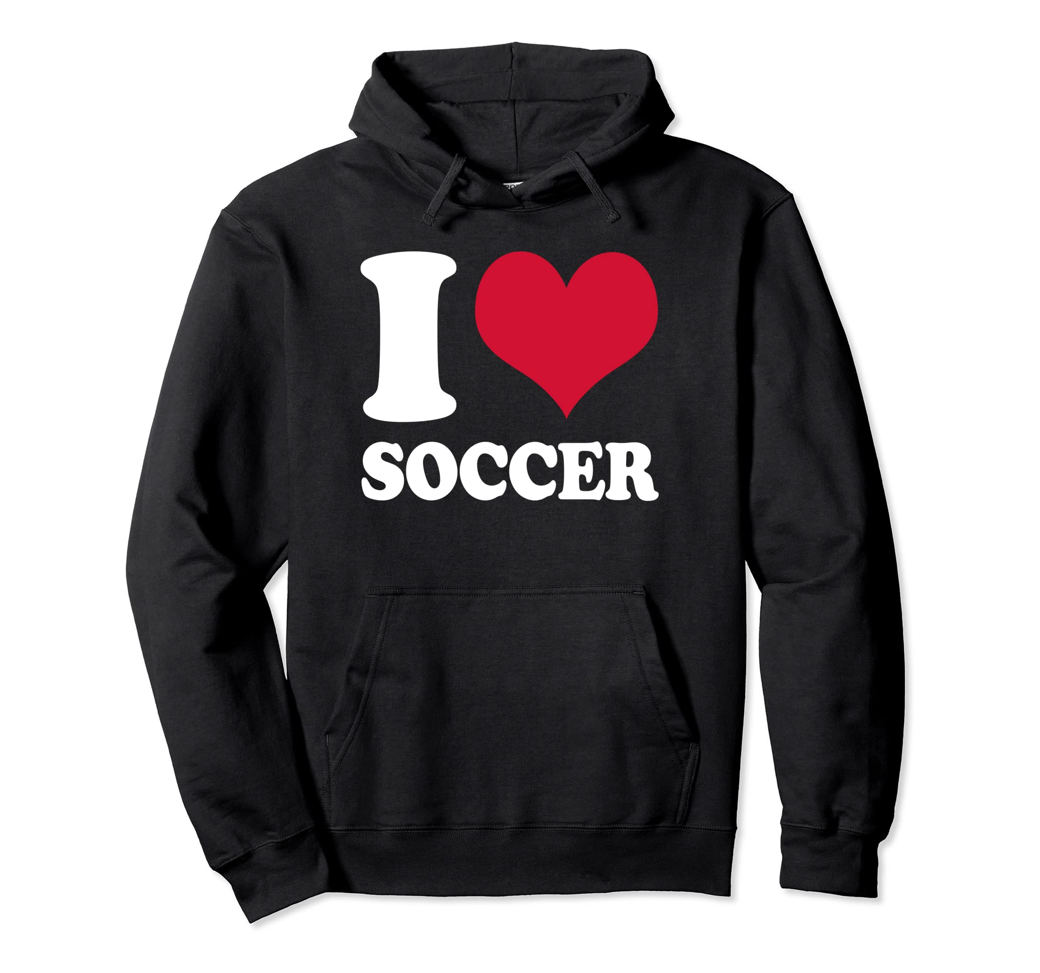I Love Soccer Hoodie - Streetwear Style for Adults