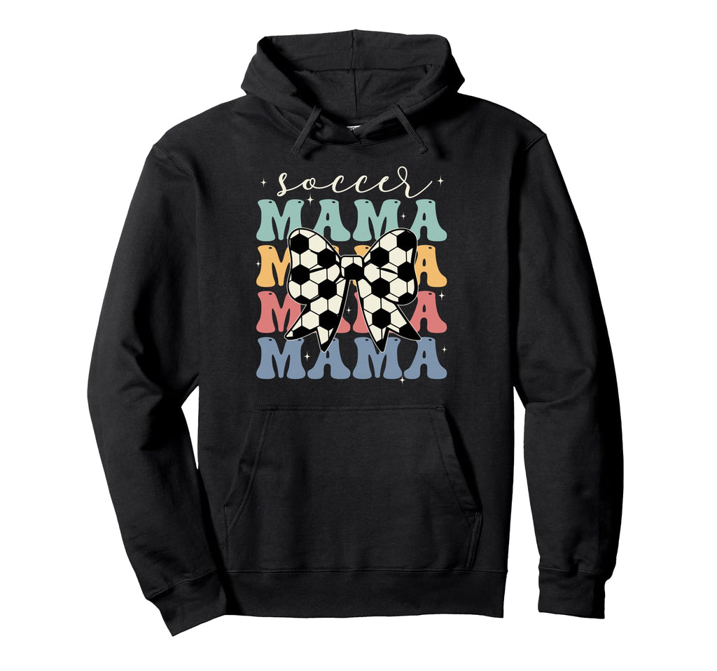 Soccer Mama Groovy Soccer Softball Mom Hoodie - Aesthetic Graphic Unisex