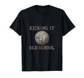 Kicking It Old School Soccer Fan T-Shirt - Aesthetic Graphic Men Women