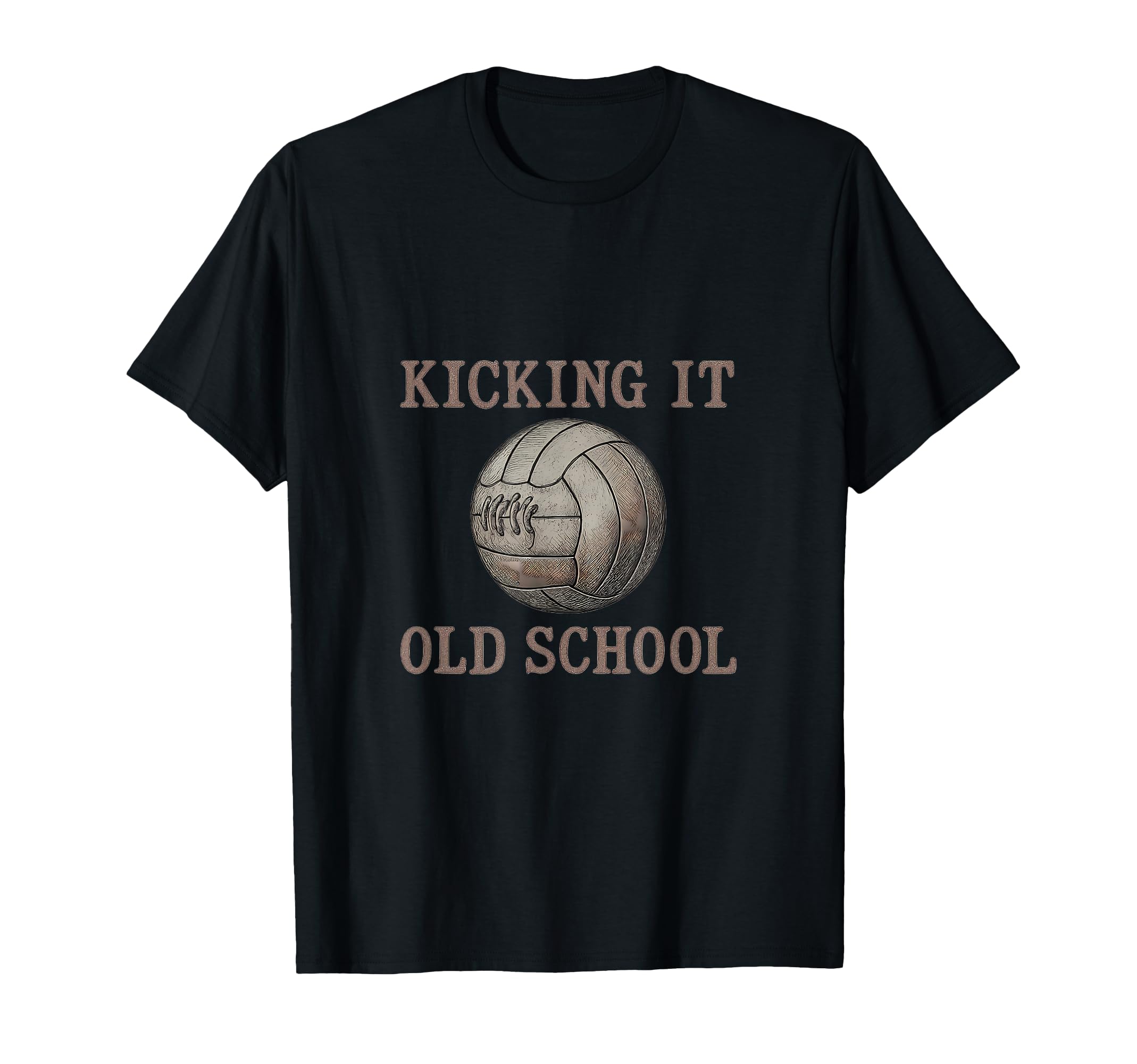 Kicking It Old School Soccer Fan T-Shirt - Aesthetic Graphic Men Women