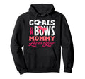 Goals Or Bows Mommy Loves You Gender Hoodie - Graphic Print for Adults