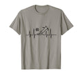 Heartbeat Soccer T-Shirt - Fun Novelty Design for Adults