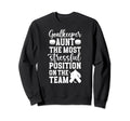 Funny Hockey Goalkeeper Aunt Hockey Sweatshirt - Graphic Print Men Women