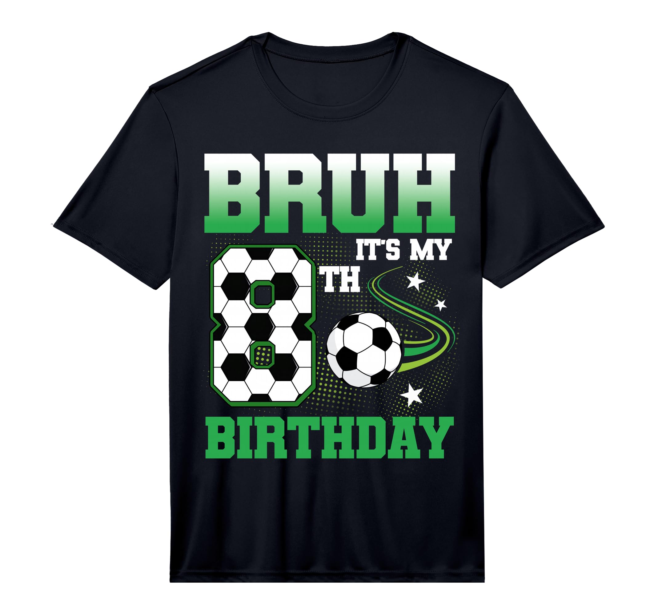 8 Year Old Bruh Its My 8Th Birthday T-Shirt - Graphic Print Men Women