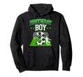 Soccer Themed Birthday Outfit 3 Year Old Hoodie - Graphic Print Unisex