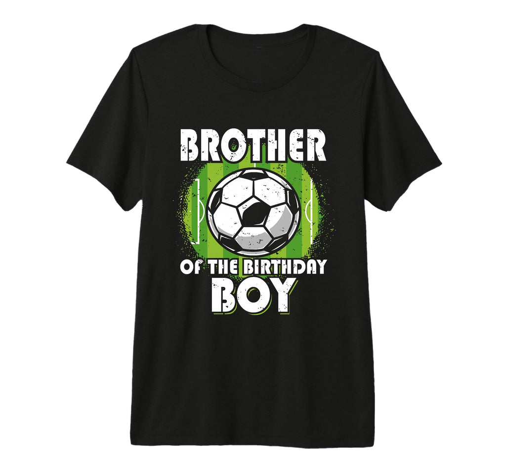 Brother Birthday Soccer Player Tri Blend T-Shirt - Custom Art Print Unisex