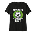 Brother Birthday Soccer Player Tri Blend T-Shirt - Custom Art Print Unisex
