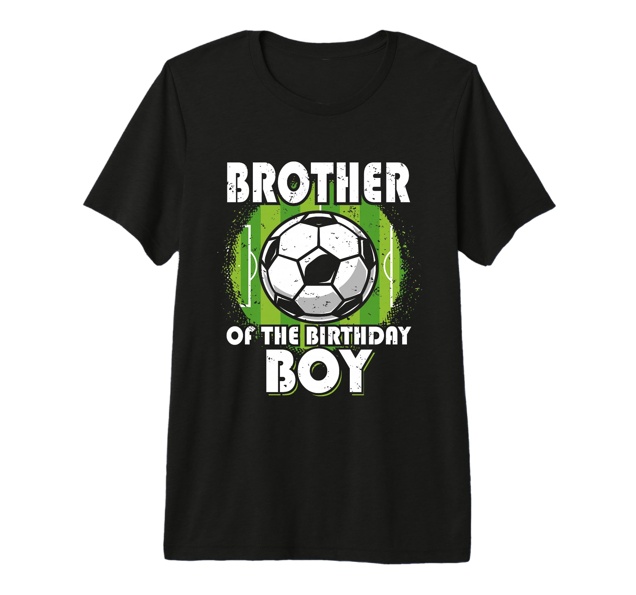 Brother Birthday Soccer Player Tri Blend T-Shirt - Custom Art Print Unisex