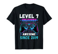Level 7 Unlocked Awesome Since 2019 T-Shirt - Graphic Print for Adults