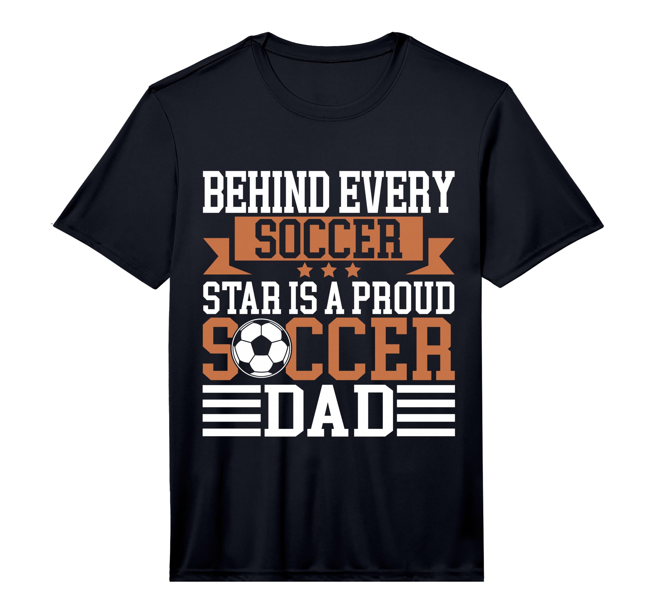 Mens Behind Every Soccer Star Is Proud T-Shirt - Minimalist Print Unisex
