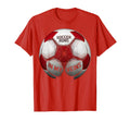 Soccer Runs My Veins Mens T-Shirt - Minimalist Print for Adults