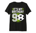 Birthday Tees 9 Soccer Its My 9Th T-Shirt - Minimalist Print for Adults