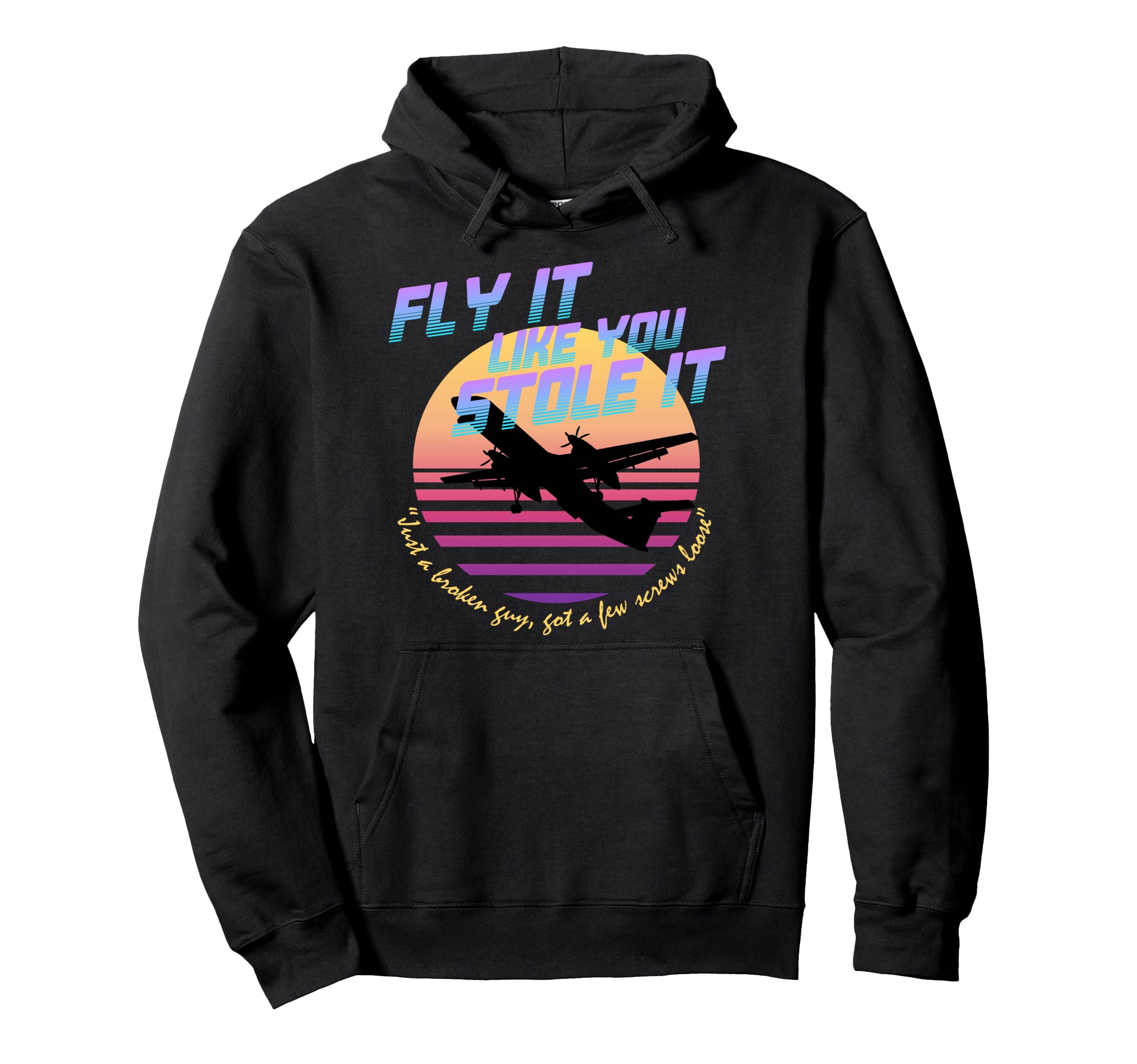 Fly It Like You Stole It Sky King Hoodie - Minimalist Print Unisex