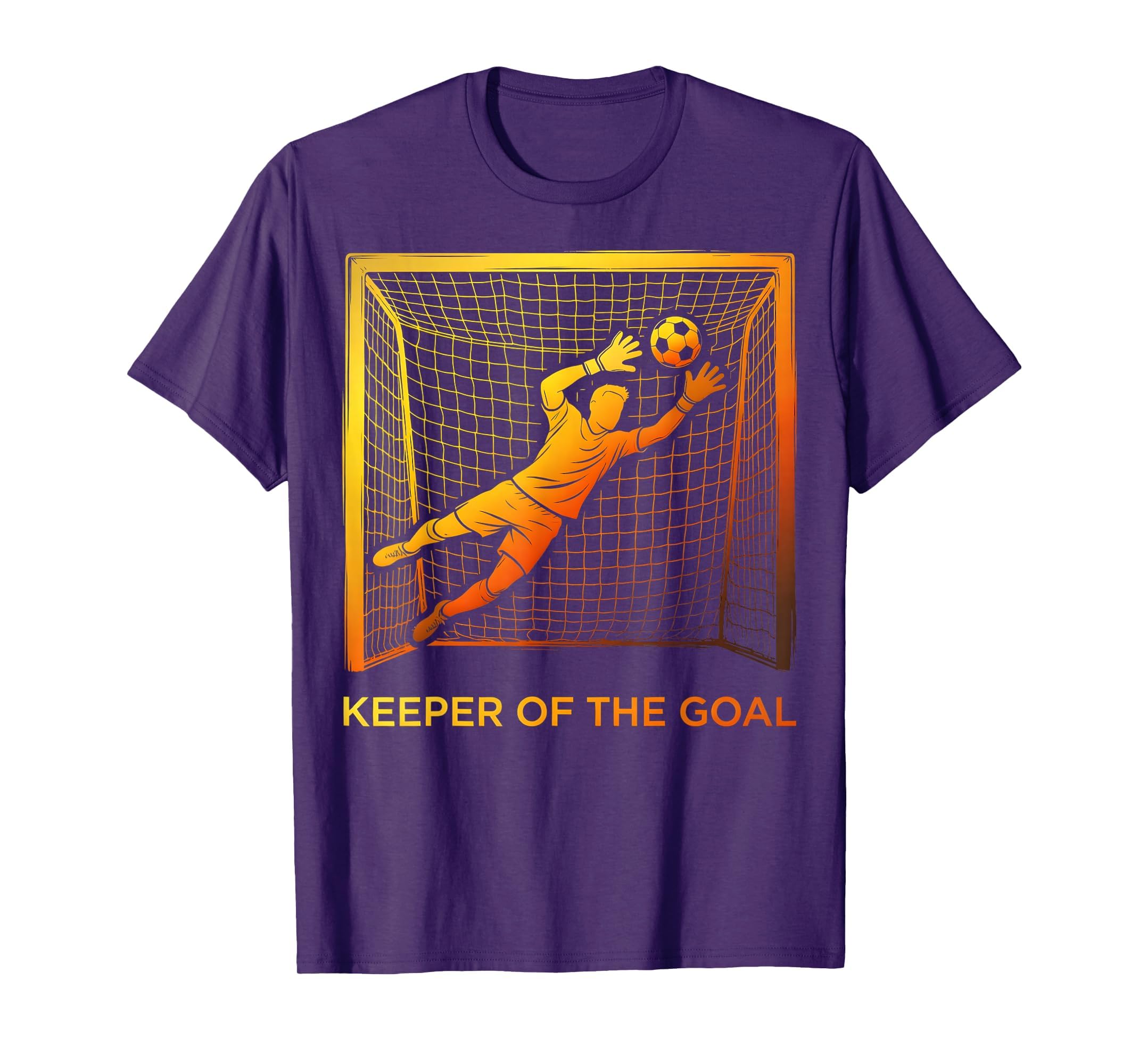 Keeper Goal Soccer Goalkeeper T-Shirt - Fun Novelty Design Unisex