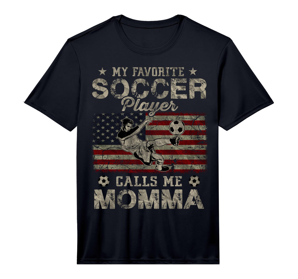 Mens My Favorite Soccer Player Calls T-Shirt - Novelty Apparel for Adults