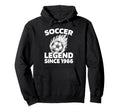 Birthday Player Sports Team Soccer Born Hoodie - Graphic Print for Adults