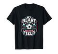 My Heart Is That Field Soccer Mom T-Shirt - Streetwear Style for Adults