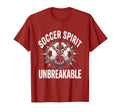 Soccer Spirit Unbreakable Bold Fan T-Shirt - Aesthetic Graphic Men Women