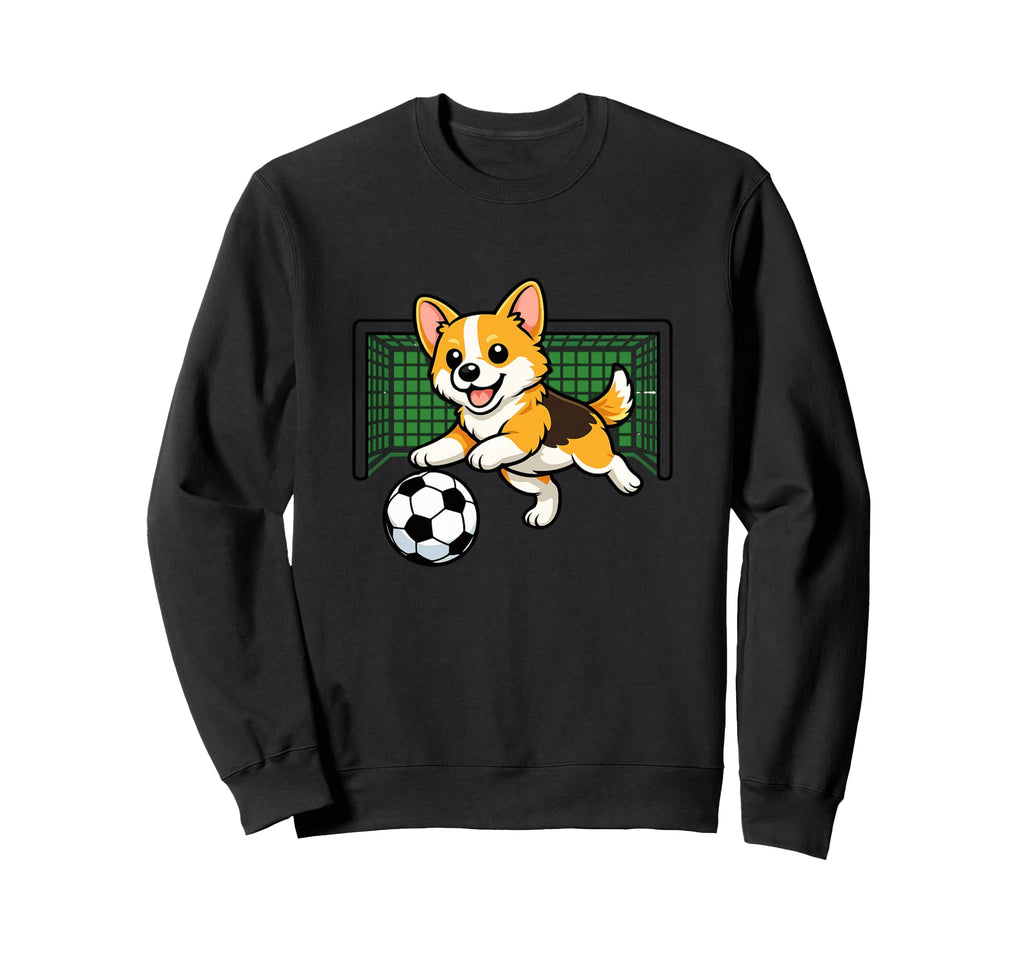 Goalkeeper Puppy Pembrokes Welsh Sweatshirt - Novelty Apparel for Adults