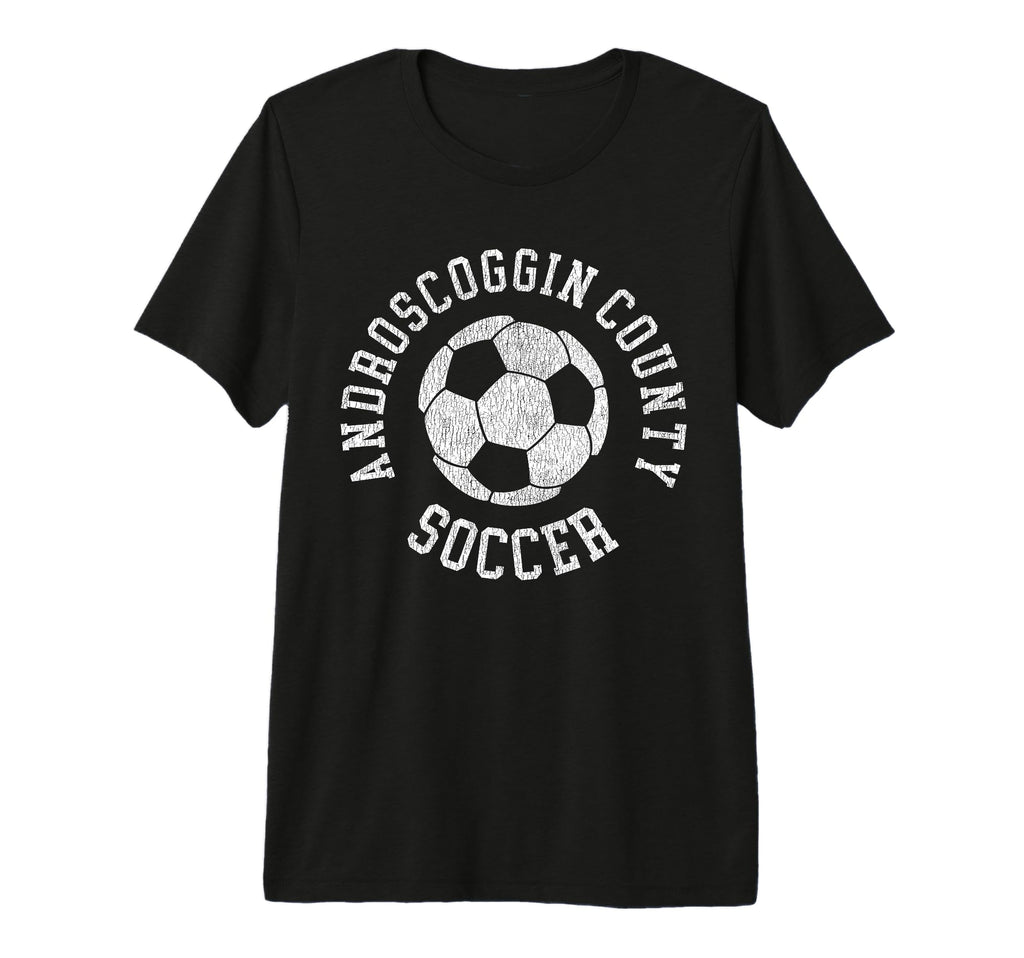 Androscoggin County Soccer T-Shirt - Casual Everyday Wear Men Women
