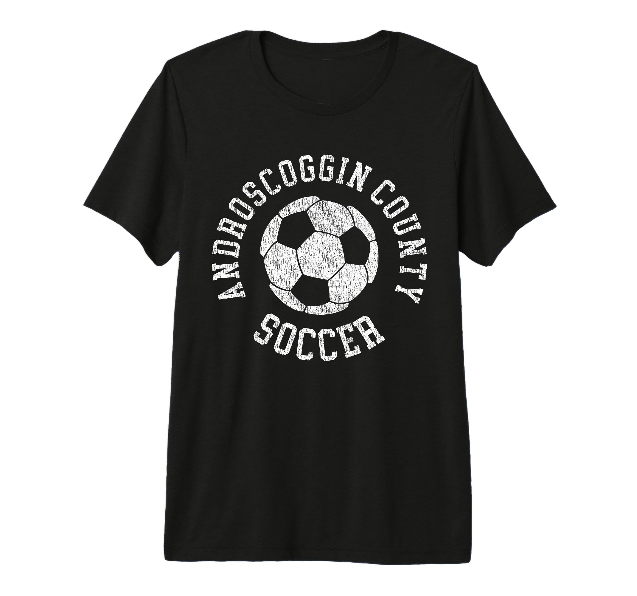 Androscoggin County Soccer T-Shirt - Casual Everyday Wear Men Women