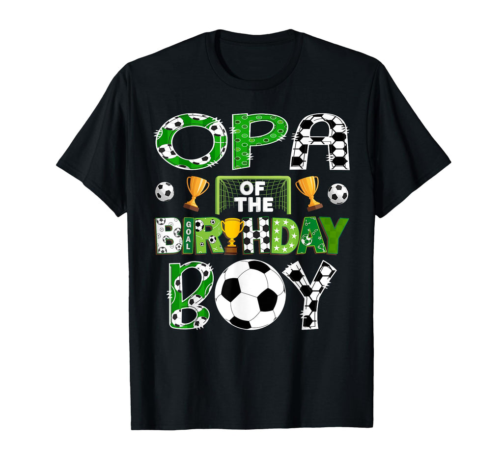 Opa Birthday Soccer Player Game Day T-Shirt - Minimalist Print Men Women