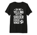 This Is My Soccer Coach Voice Soccer T-Shirt - Trendy Graphic Men Women
