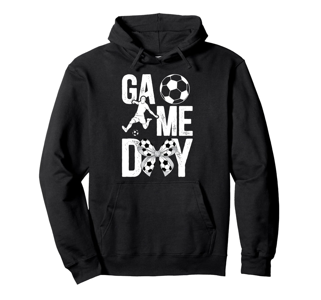 Game Day Soccer Game Day Coquette Hoodie - Unique Graphic Men Women