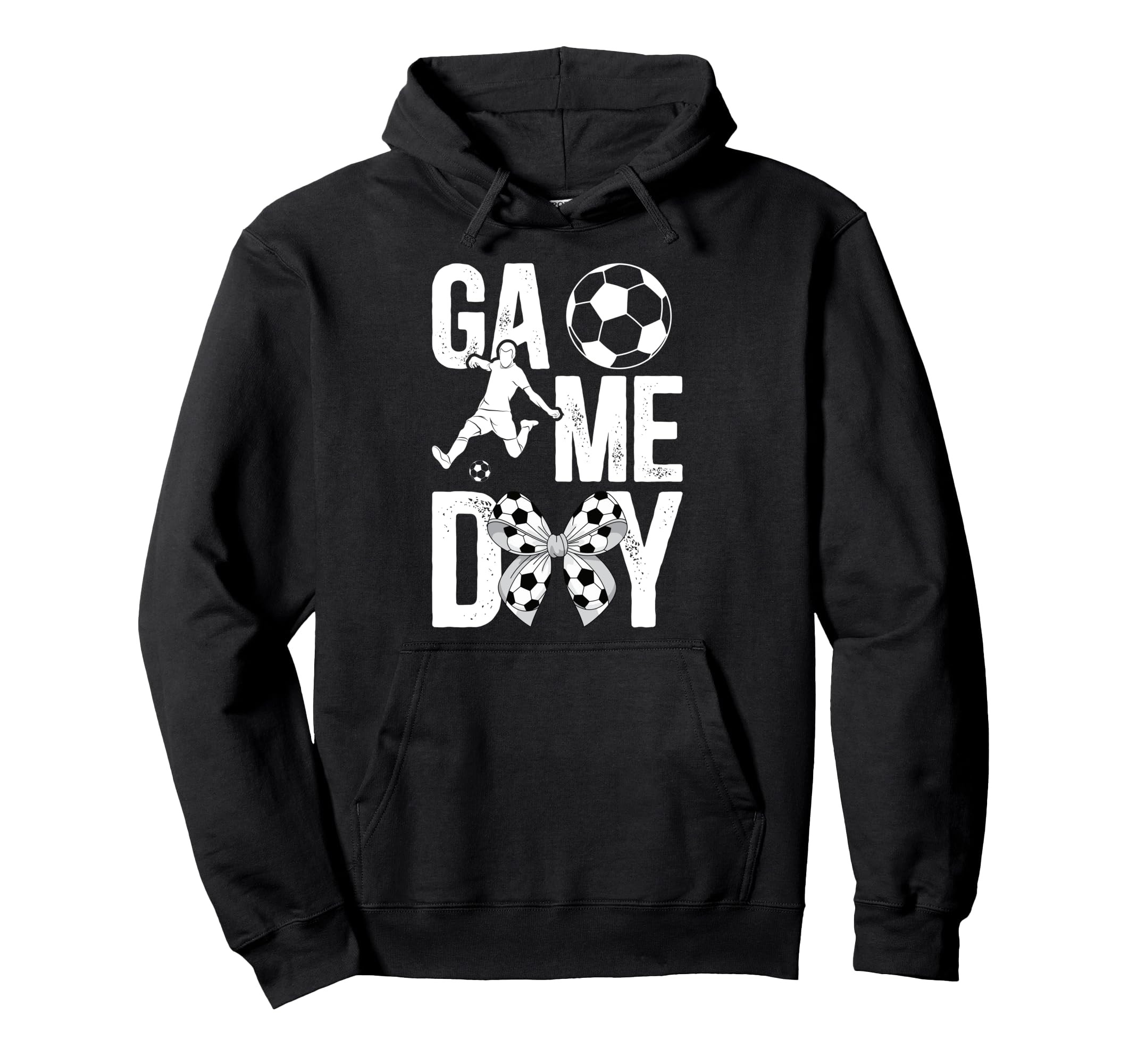 Game Day Soccer Game Day Coquette Hoodie - Minimalist Print Men Women