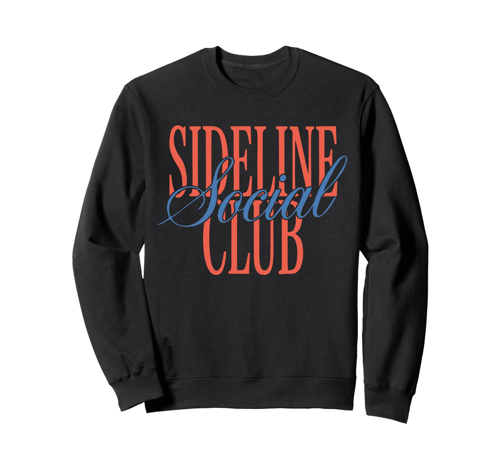 Sideline Social Club Baseball Soccer Sweatshirt - Trendy Graphic Men Women
