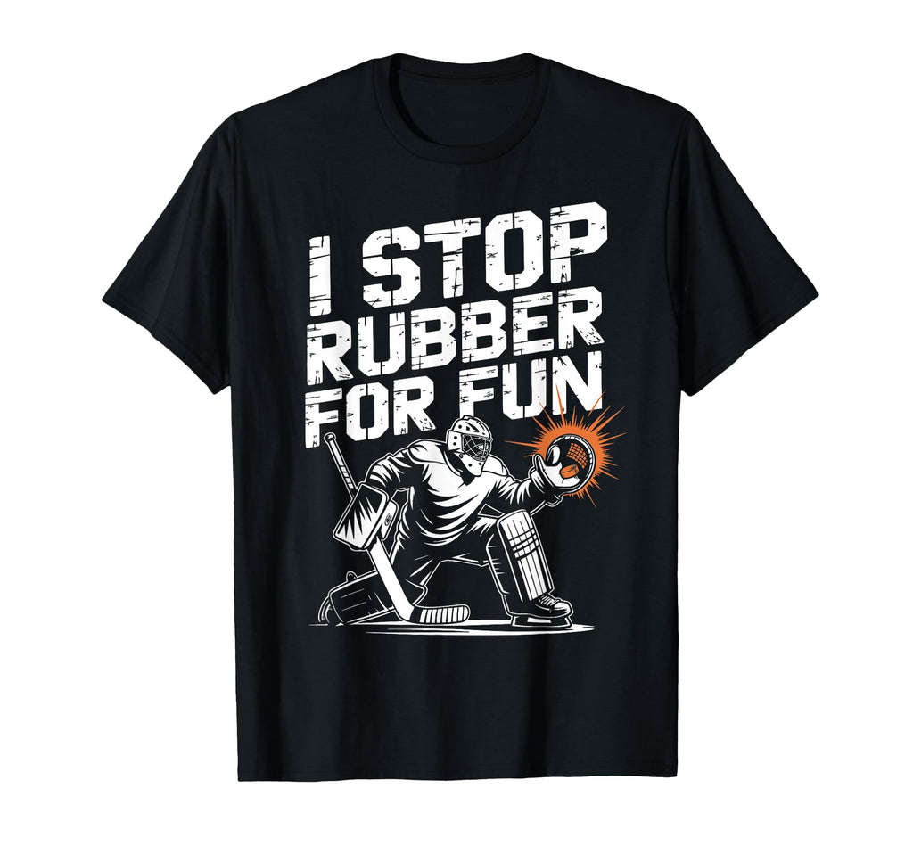 Ice Hockey Goalkeeper Saves Goalie T-Shirt - Unique Graphic for Adults