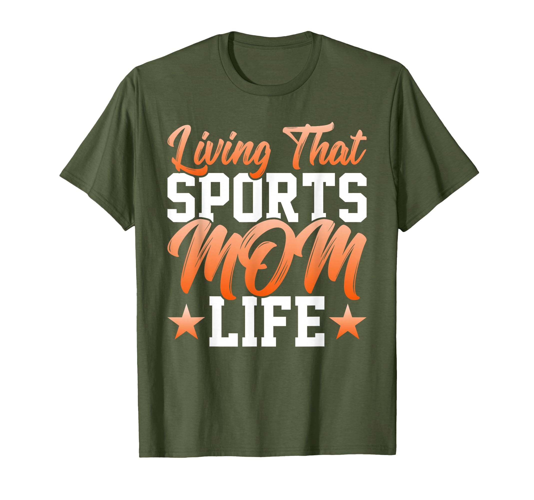 Living That Sports Mom Life Funny T-Shirt - Fun Novelty Design for Adults