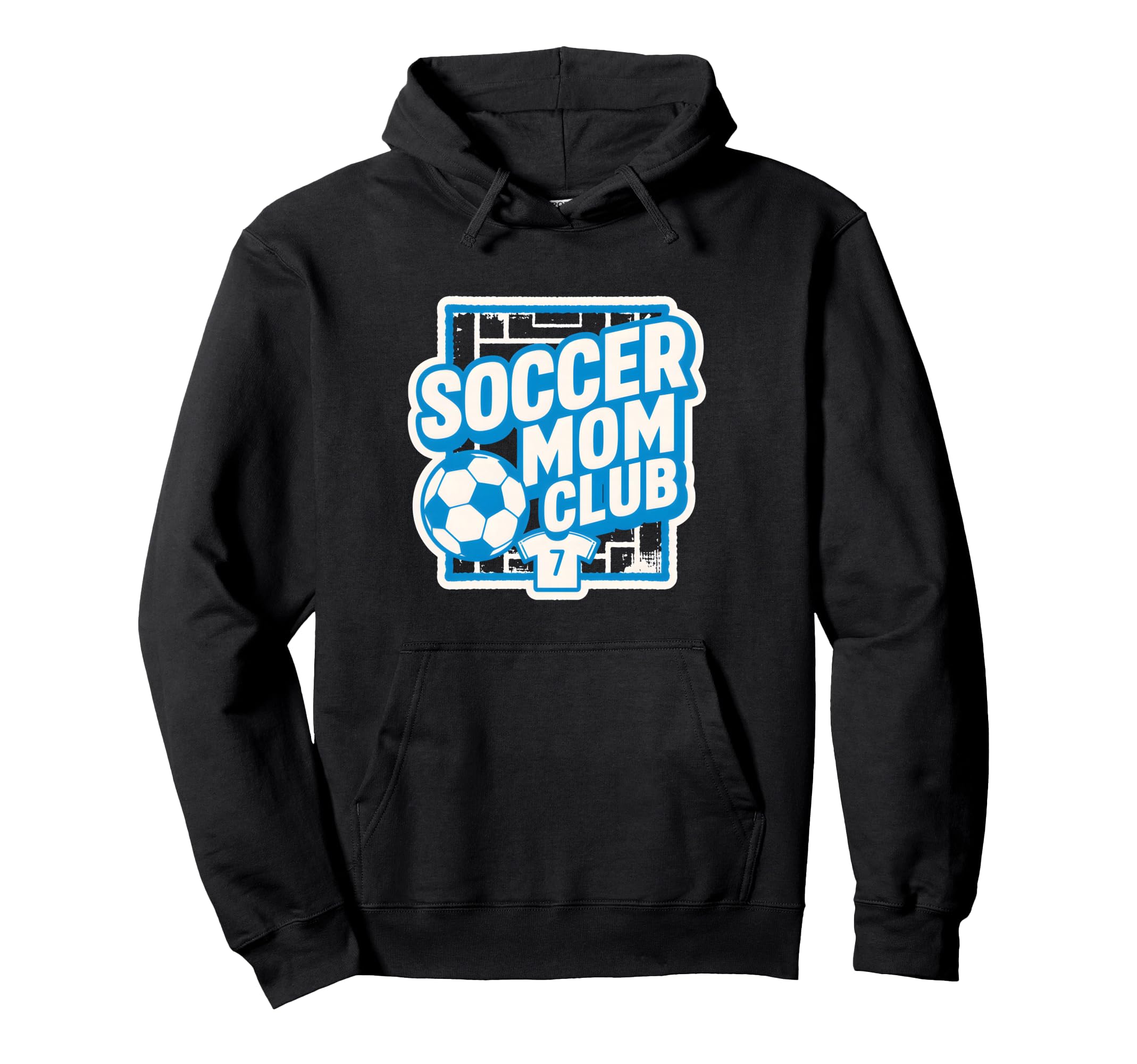 Soccer Mom Club Sideline Pride Soccer Hoodie - Trendy Graphic for Adults