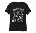Rottweiler Ride Motorbike Love Footbal T-Shirt - Graphic Print Unisex