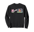 Axolotl Kicks Ball Capybara Goalie Sweatshirt - Minimalist Print Men Women