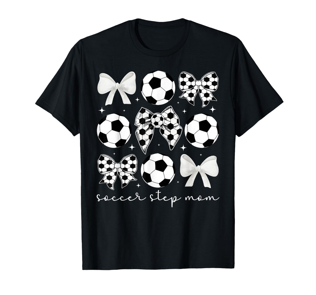 Soccer Step Mom Soccer Player T-Shirt - Minimalist Print for Adults