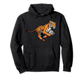 Soccer Tiger Holding Ball Fierce Hoodie - Casual Everyday Wear for Adults