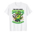 This Loves Soccer And Dinosaurs T-Shirt - Novelty Apparel for Adults