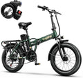 Foldable Electric Bike for Adults, 30+MPH, 48V 20Ah Removable Battery up to 80Miles, 20" Fat Tire Peak 1000W Motor Dirt Ebike Adult Electric Bicycle for City Commute Beach Mountain Adventurous E Bike