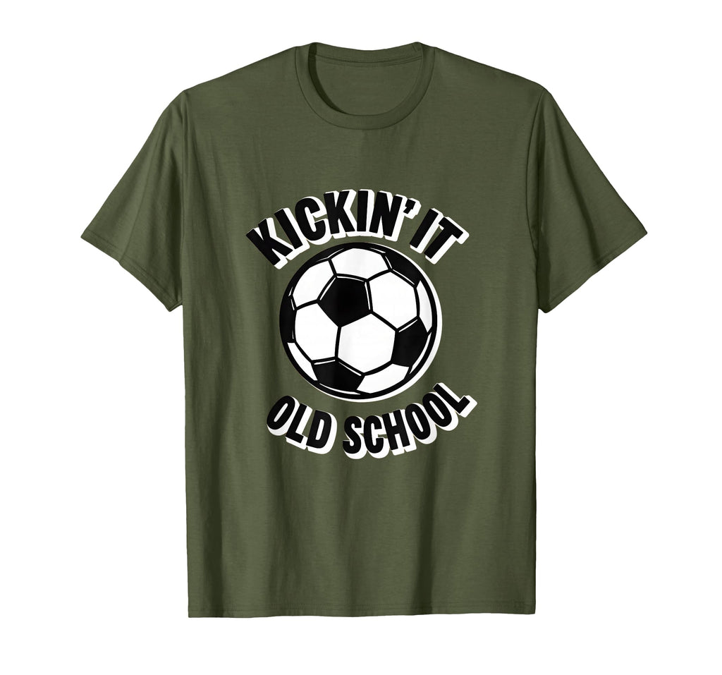 Kickin It Old School Soccer T-Shirt - Trendy Graphic Unisex