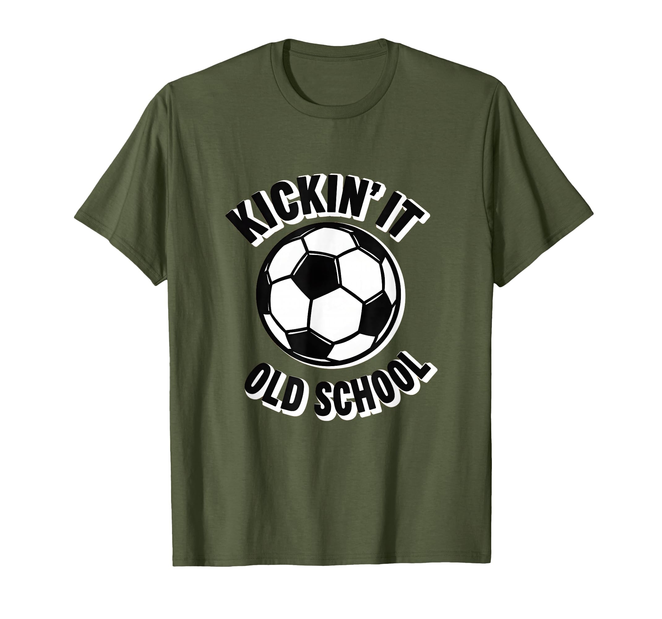 Kickin It Old School Soccer T-Shirt - Trendy Graphic Unisex